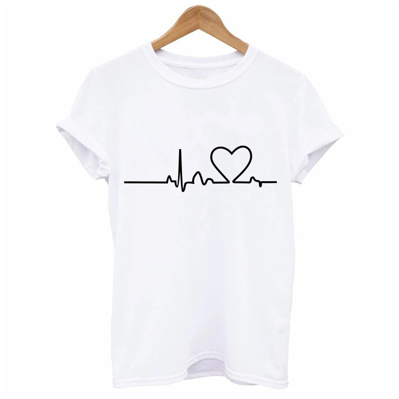 Love Printed Short Sleeve T shirt