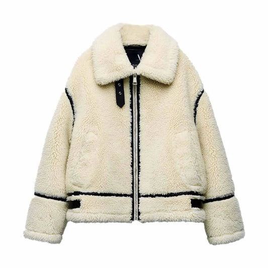 Faux Fur Collared Jacket