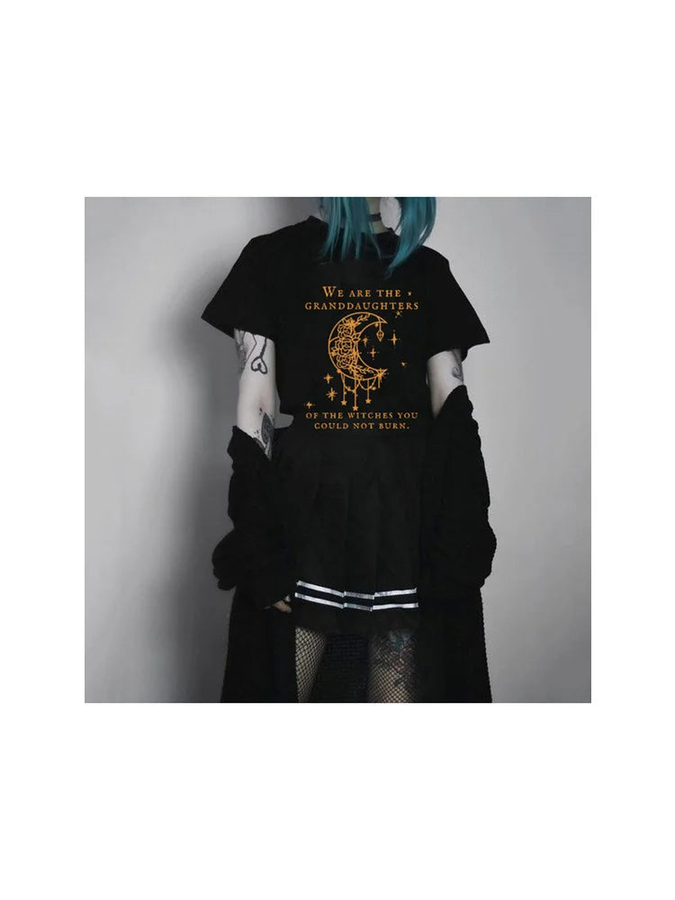 Black Gothic Graphc T-shirt