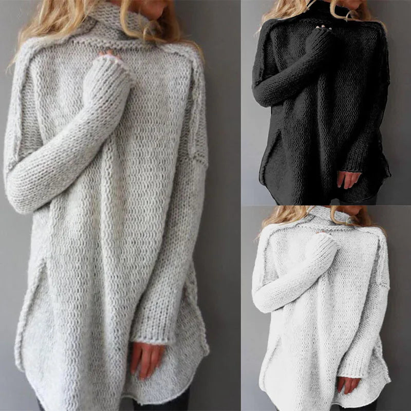 Knitted Loose Pullover Casual Simple Basic