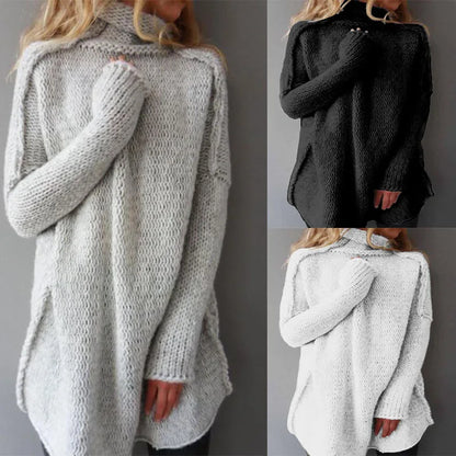 Knitted Loose Pullover Casual Simple Basic