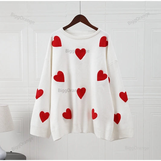 Love Embroidery Women's Knit Sweaters